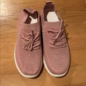 BRAND NEW One sole slip on sneakers pink 8.5